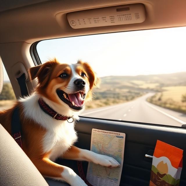 road trip with dog